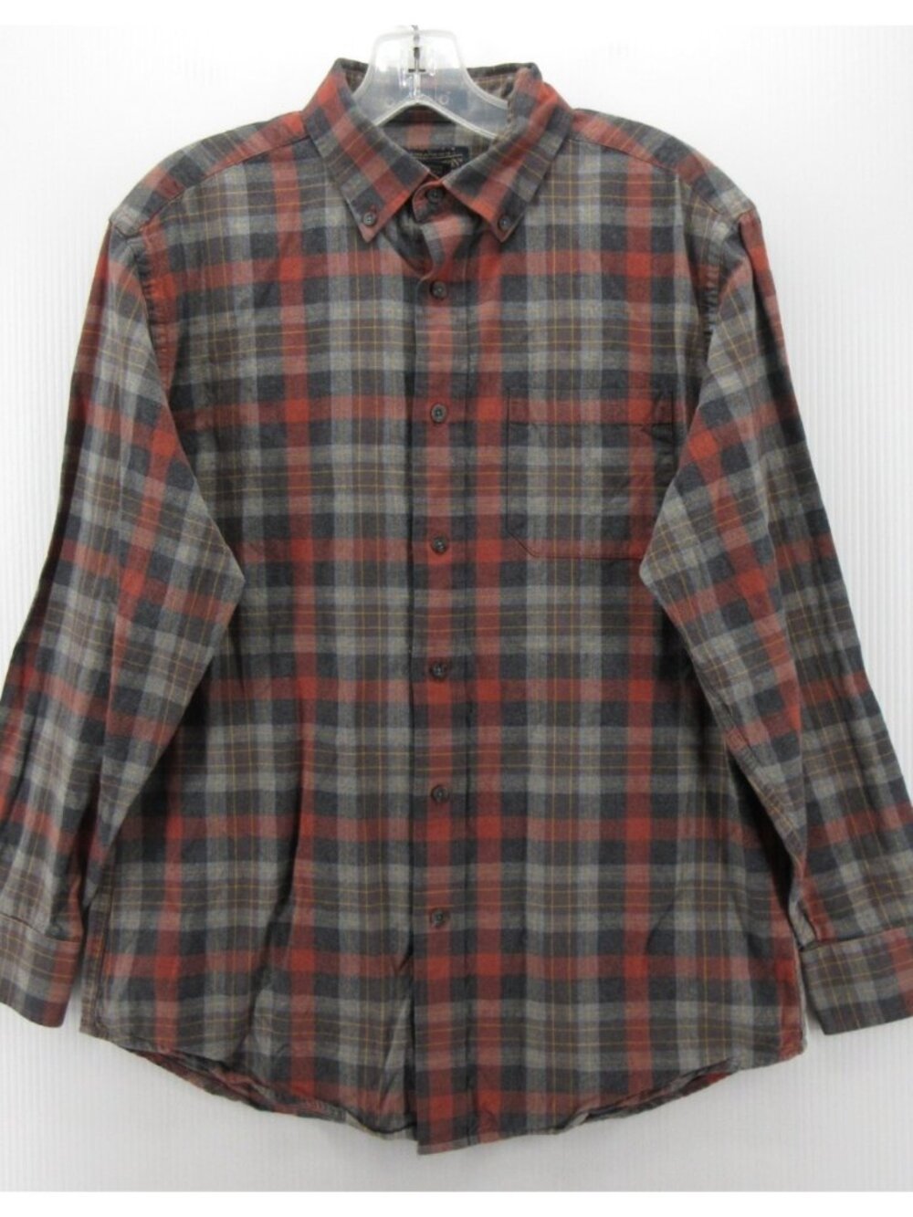 Pendleton Shirt Medium Landry Wool Cotton Plaid Button Down Heritage